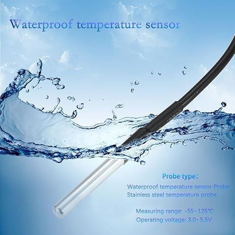 Zigbee 1CH 85-250VIntelligent Temperature Sensor,High Precision Waterproof Probe Sensor,Wireless Intelligent Monitoring,Tuya app Remote Smart Switch(tuya zigbee hub needed) 1CH 120V