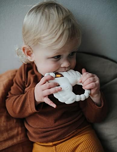Teether Natruba Swan Swan Natural Rubber Teether Natruba Swan Danish Scandinavian Christmas Present for 0 Years Old and Up Baby Baby Baby Gift - NewNest Australia