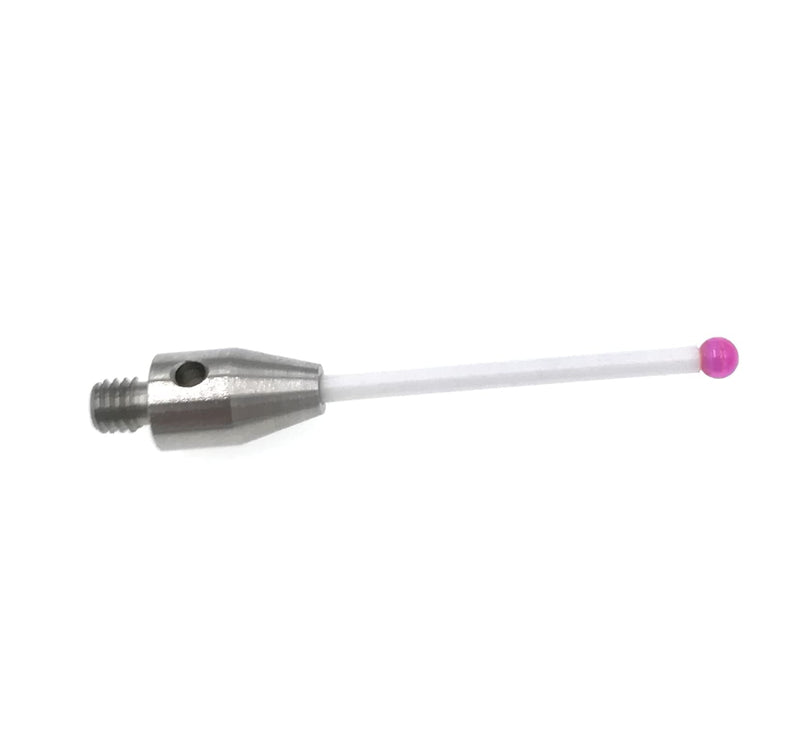 CMM Touch Probe Stylus 3mm Ruby Ball Tips M4 Thread Ceramic Stem 40mm Length
