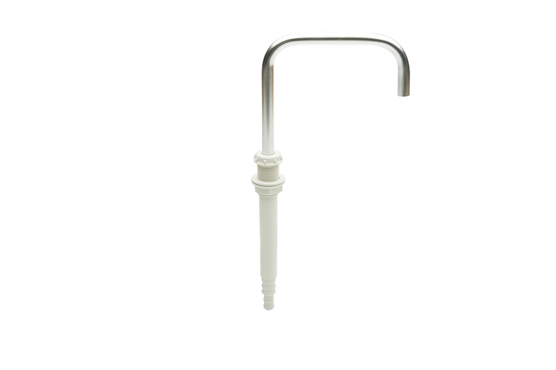 Whale FT1152 Telescopic Faucet, Telescopes from 1 3/8-In. to 5-in, Uses ½-in. Hose Connection, Chromed Brass and Plastic ,Black