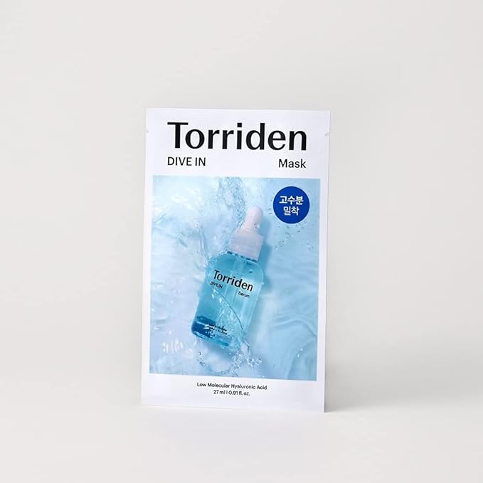 Torriden Dive In Low Molecular Hyaluronic Acid Face Mask, Pack of 10, Hydrating - NewNest Australia