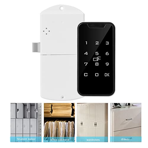 Electronic Cabinet Lock Kit Digital Touch Keypad Lock Code,Fingerprint Door Lock, RFID Password Electronic Door Lock Digital Keypad Code Security Lock Keyless Entry Door Lock Electronic Keypad Lock
