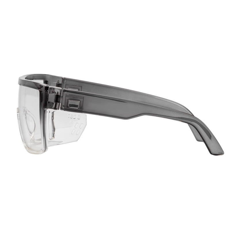 Transition Photochromic Safety Glasses For Men Women Wrap Around Safety glasses with Anti bluelight UV Protection Two Tone(grey)