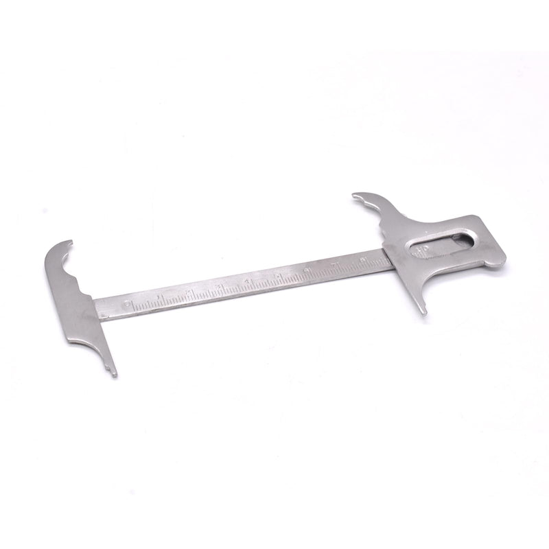 1 Pack Dental Vernier Caliper, Dental orthodontic Stainless Steel Measuring Ruler for Outer Diameter,Inner Diameter,Depth and Width Measurements,100mm/3.9Inch