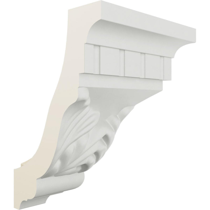 Ekena Millwork MOC03X04DE-CASE-4 Outside Corner for Moulding MLD04X03X05DE (4-Pack), 3 1/4"P x 4 1/2"H, Primed, 4 Pack
