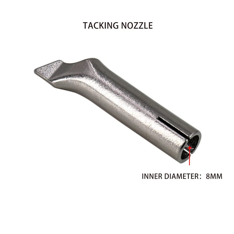 6pcs Triangular Round Speed Welding Nozzle Tacking Nozzle Push Fit 5mm Standard Welder Tip for PVC Hot Air Gun Plastic Heat Gun Welding Machine