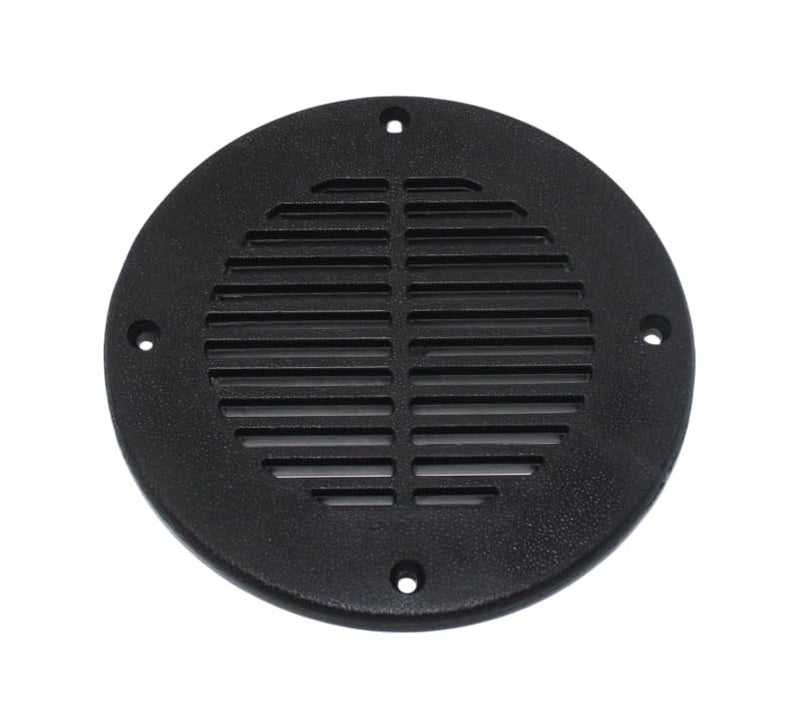 JSP Manufacturing Floor Drain and Vent Cover - Black, 4" 2