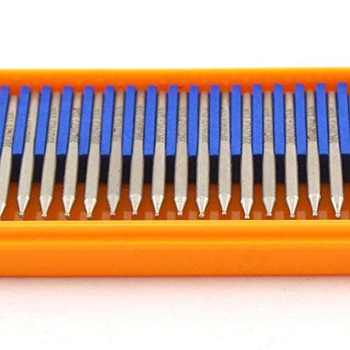 JINGLING Diamond Grinding Bits 1mm Spherical Head Carving Ball Bur Pack of 30Pcs Head Diameter 1mm
