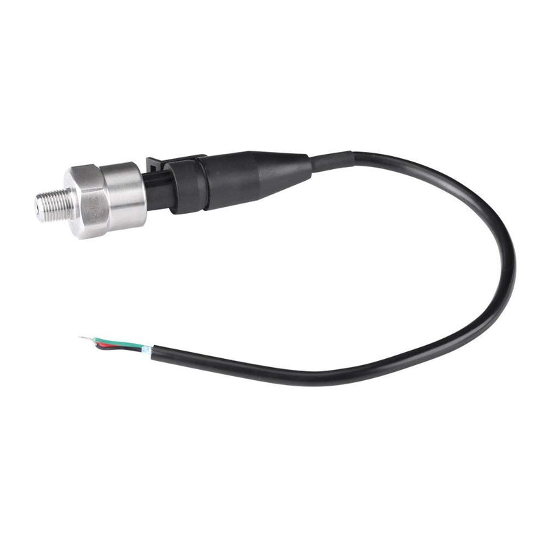 Pressure Transducer Sender Sensor for Oil Fuel 0.5-4.5V, Pressure Sender, 1/8" NPT Thread Stainless Steel, Compatible with Oil, Fuel, Air, Water(100PSI)
