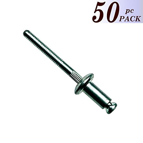 BoltmanShop 1/4 Dia. Peel-Type 1/32-9/64 Grip Range Aluminum/Steel Specialty Rivets (50pkg)