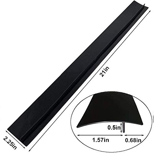 FLSEPAMB Stove Gap Covers Stove Gap Filler 2 Pack Stove Counter Gap Cover with Heat Resistant Wide & Long Gap Filler Used for Protect Gap Filler Sealing Spills in Kitchen Counter, Stovetops 21 Inches Black