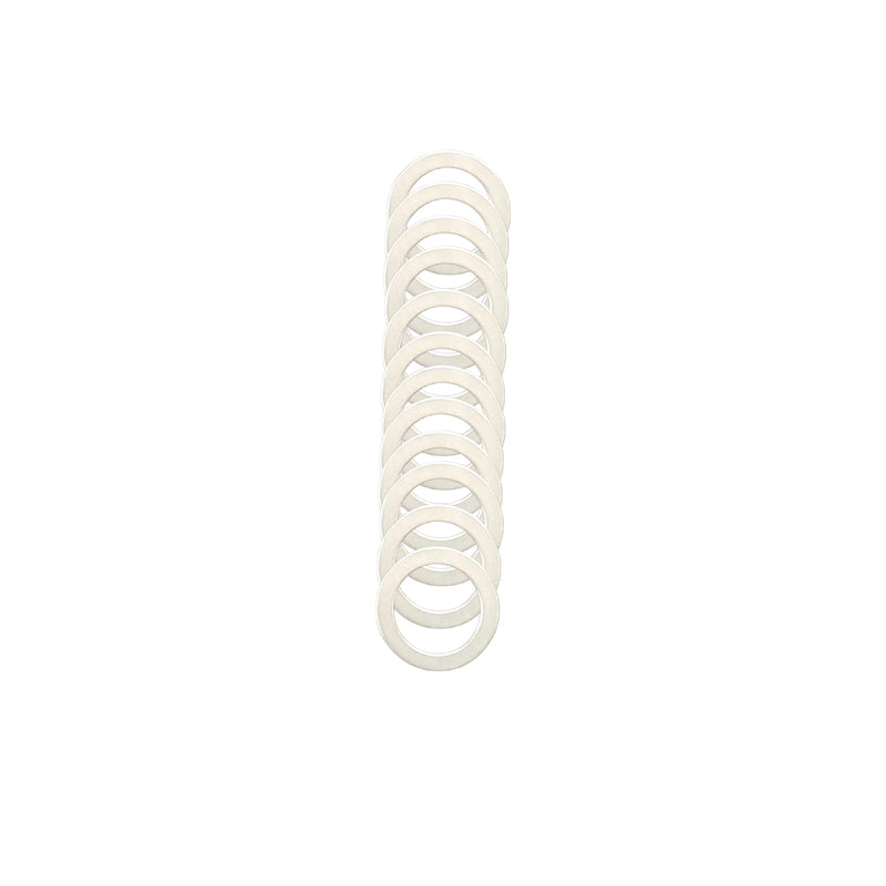 M15x21mm Steel Shim Set 48pcs – Large Diameter Precision Washers 0.1/0.2/0.3/0.5mm for Shaft Spacing, Heavy Equipment, Compatible with M15 Metric Bolts