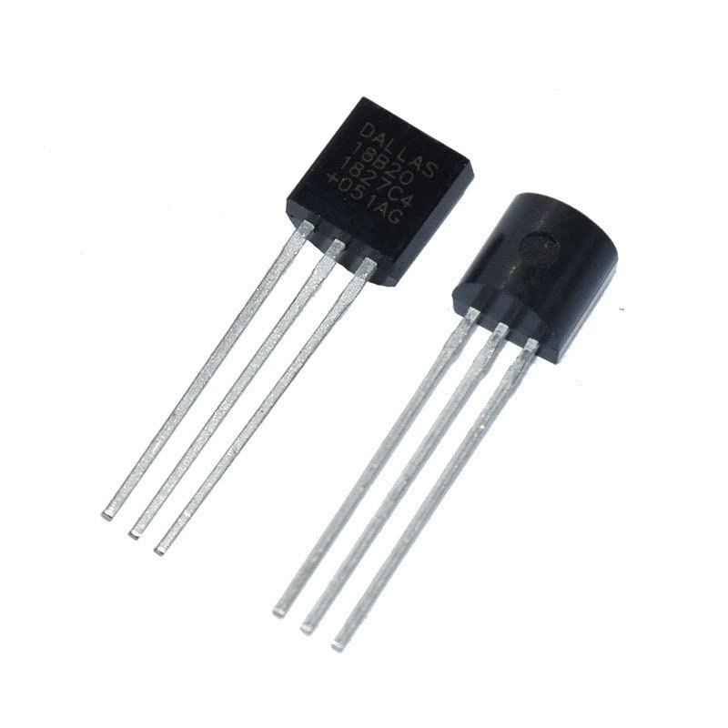WWZMDiB 8PCS Direct Plug 3 Pins DS18B20 chip programmable Digital Thermometer/Temperature Sensor Temperature Acquisition TO-92