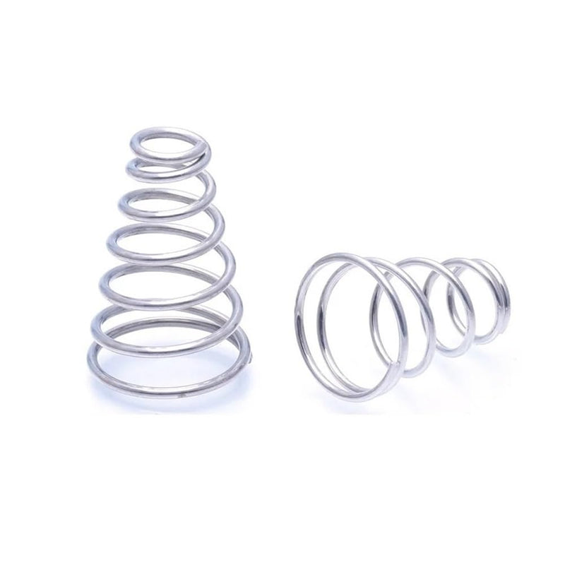 20pcs 304 Stainless Steel Taper Spring, Conical Cone Compression Spring, Tower Pressure Spring Wire Dia 0.3-0.8mm Height5~30mm ( Size : 0.7x6.5-14x15mm )