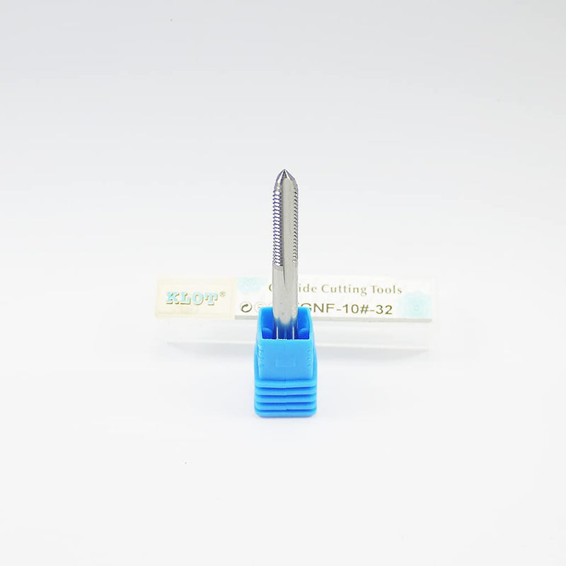KLOT Solid Carbide Thread Tap 3# 4# 5# 6# 8#10# 12# 5/32 1/4 5/16 3/8 7/16 1/2 9/16 5/8 3/4-10 UNC UNF Tungsten Carbide (10#-32) 10#-32