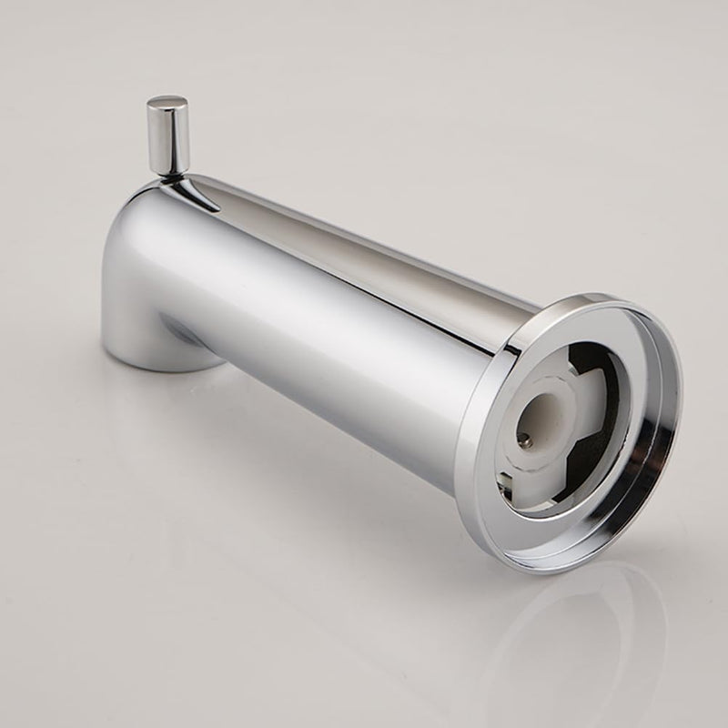 7 Inch Slip on Bathtub Spout with Diverter, Compatible with Moen 3839/3853,Extra Long Diverter Tub Spout Fits 1/2" Copper Tube(5/8" Diameter),Chrome Chrome