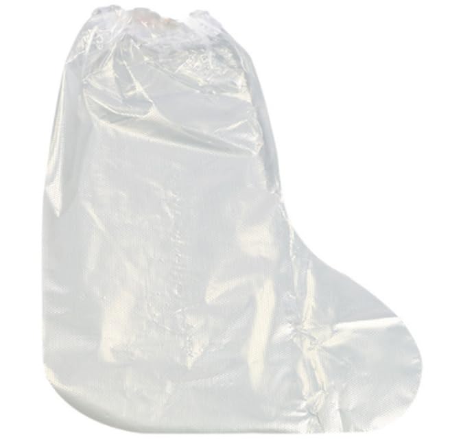 10 Pairs Shoe Covers Boot Covers Plastic Disposable Waterproof Shoe Covers for Men and Women Rain Outdoor Indoors Overshoes (Transparent) Transparent
