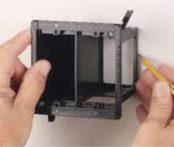 iMBAPrice IMBA-LVDR2-1 (2-Gang) Cut-in Combo Electrical Power and Low-Voltage/Old Work Box for Existing Construction, 1-Pack