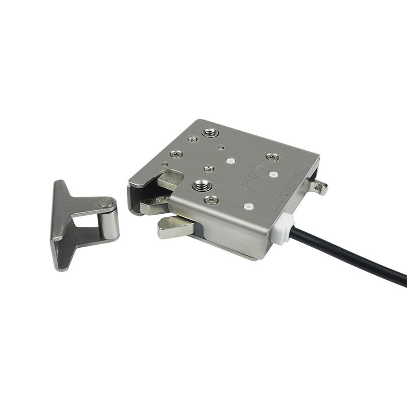 Electronic Rotary Push-to-Close Latch, Auto Relock, with Latch Status Microswitch, Non-Sealed Connector， Electric Lock for Cabinet Drawer Locker