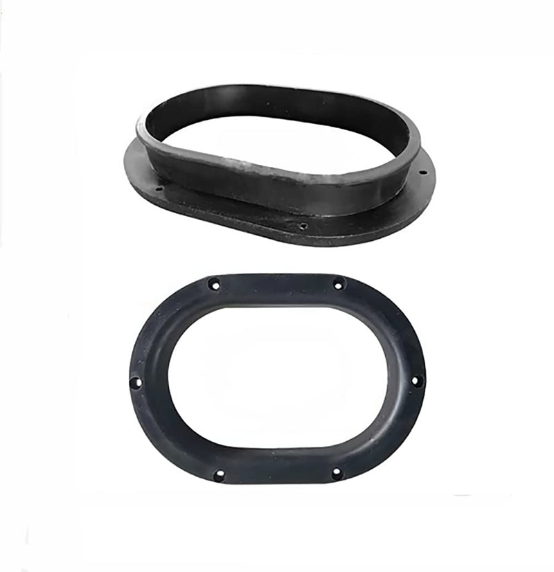 Sandblaster Gloves Holder for Replace Sand Blaster Cabinets Sandblasting Machine Glove Accessories (2Pcs） (Oval Shape) Oval shape