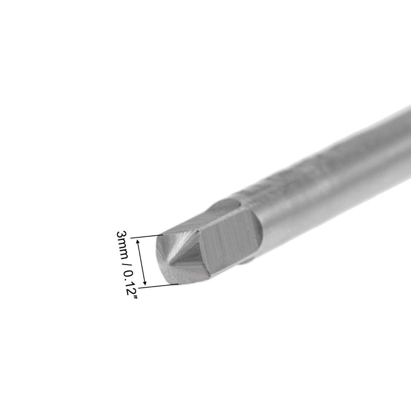 uxcell Machine Tap #6-32 UNC Thread 2B Class 3 Flutes High Speed Steel Screw Threading Tap Tapping Tool 5pcs