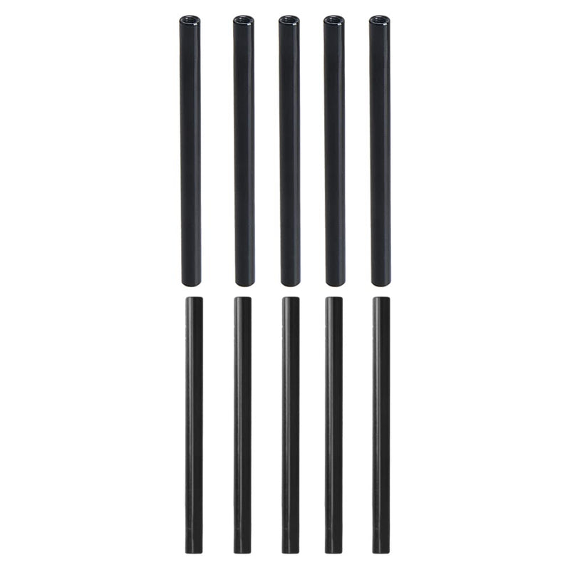 10PCS M3x70mm Aluminum Column Standoff Round Spacer Standoff Stud Fastener Rods Suitable for RC Airplane,FPV Quadcopter,CNC - Black