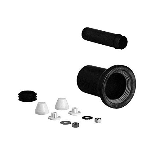 GROHE 37311K00 Wall Carrier Toilet Inlet and Outlet Connecting Set, Black