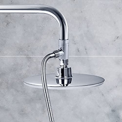 G-Promise All Metal 3 Way Diverter/Hose Fitting Tee/T Shape Adapter Connector for Angle Valve Hose/Bath Shower Arm / (Chrome) Chrome