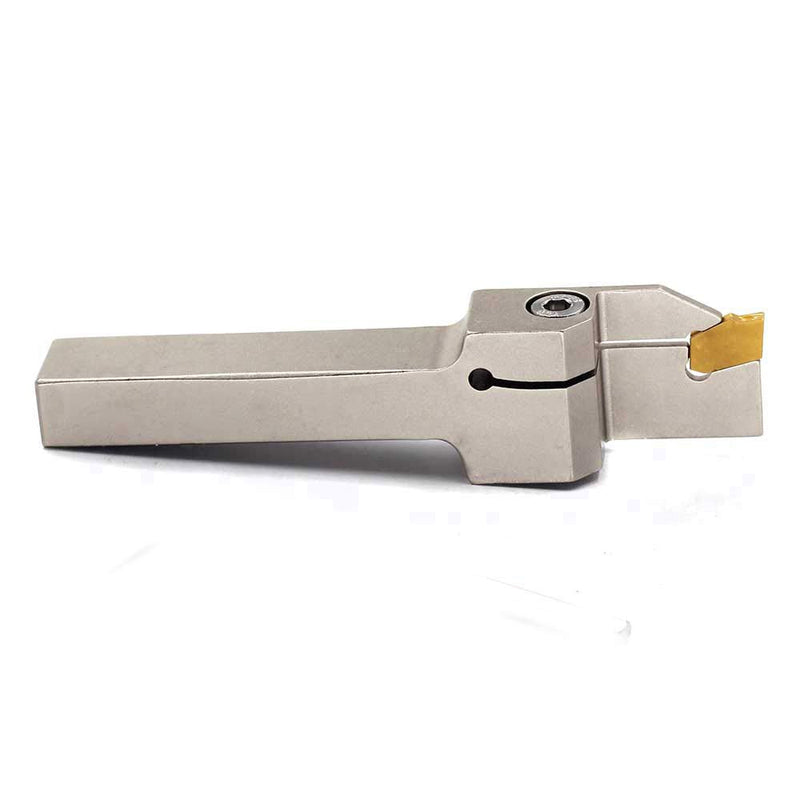 OSCARBIDE Heavy Duty Nickel Plated 3/8"x1/2"Indexable Grooving Parting Holder QA06R-20J Right -Hand Lathe Cut Off Tool with GTN-2 Carbide Insert, 1pieces