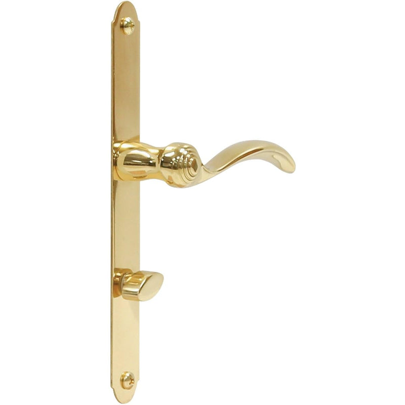 Larson Certified Storm Door Revere Mortise Brass Handle Set, Storm Door Handle Replacement with Keyed Deadbolt
