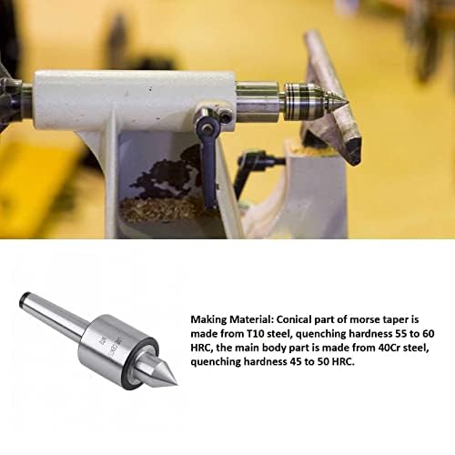 MT2 Live Center Morse Taper Woodworking Tapered Turn Center mt2 0.001 drehmaschine live center taper tool live revolving milling center8325 T10 Steel, MT2 Gubias