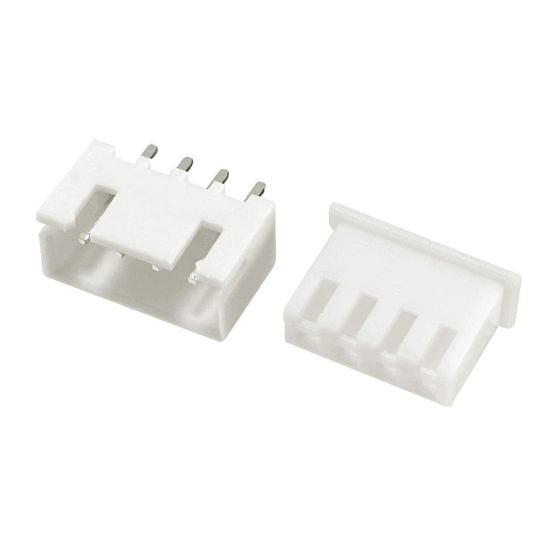 uxcell 100 Pairs 2.54mm Pitch 4P XH2.54-4P Connector Female Pin Header + Housing