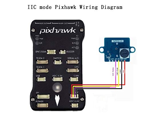 HiLetgo GY-US42 Flight Control Ultrasonic Distance Measure Module IIC I2C Port UART TTL PWM for Pixhawk APM Replace MB1242/SRF02