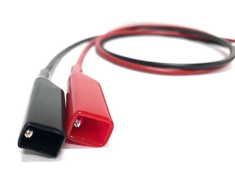 E-Z-HOOK Insulation-Piercing Macro-Hook Adapter to Standard Alligator Clip (Crocodile) Test Lead 18" (18 AWG PVC) - Set of 2: Red, Black (619XEL-18R/B)