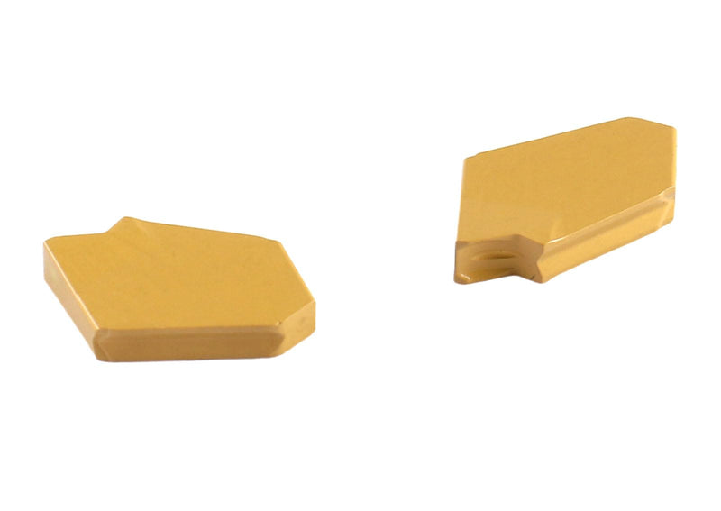 AccusizeTools - GTN-3, Self-Lock, Zero Degree Angle, Carbide Inserts TiN Coated 10 Pcs/Box, 2403-2004x10