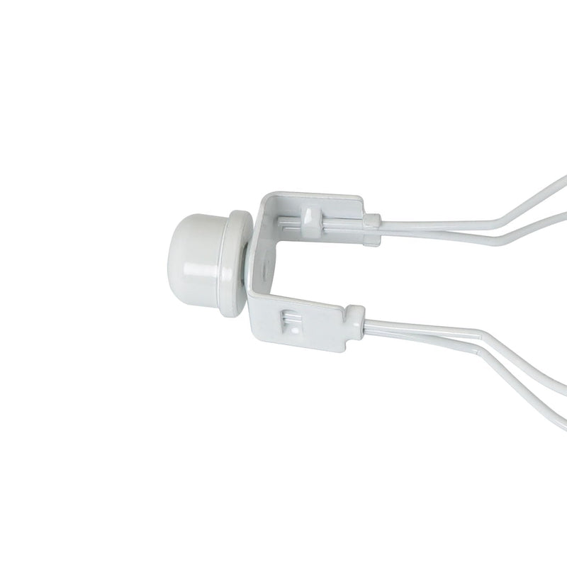 2PCS White Solid Lamp Finials Caps Tapped of Tops Lamp Accessories for Lamp Shade Holder Harp Lamp Finial Knob