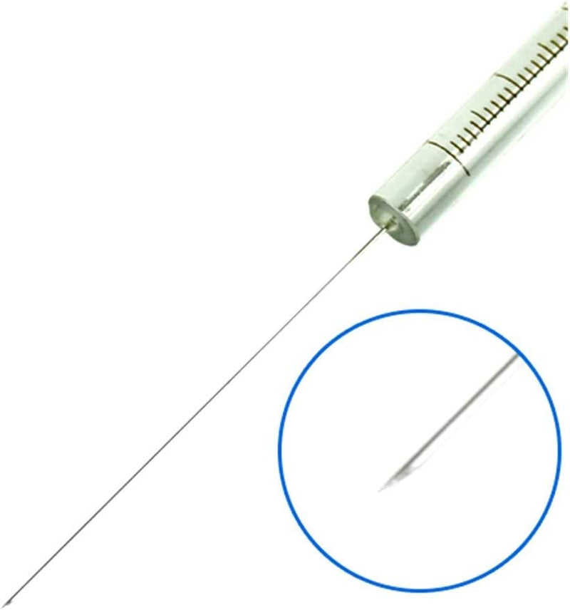 Glass Micro Syringe Lab Microliter Trace Injector With Sharp Needle Tip (1000ul) 1000ul