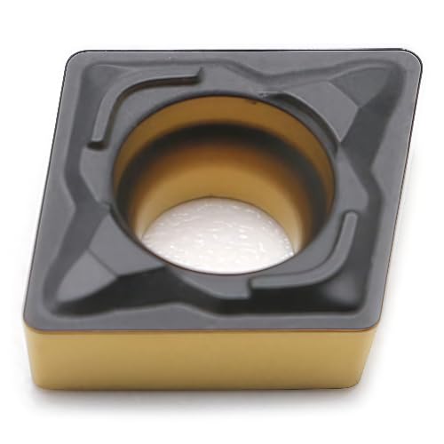 Carbide Inserts for Steel CCMT21.51 / CCMT060204-PF for Finishing Turning Cutting Metal Tools, 10 PCS CCMT21.51-PF