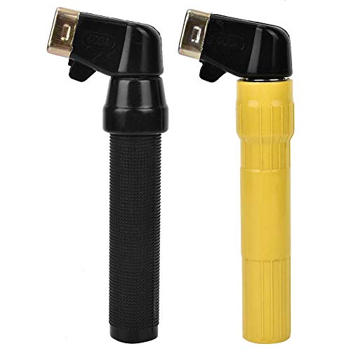 Arc Rod Welding Electrode Clamp, 400Amp Welder electrode holder (Black or Yellow)(Black)