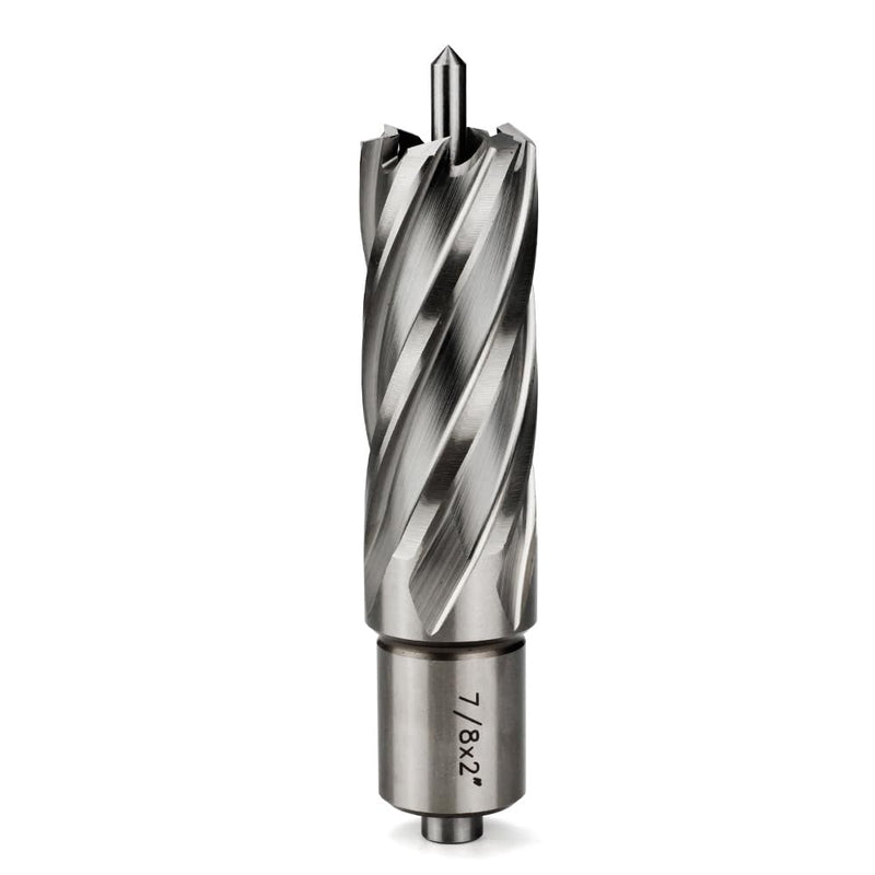 OSCARBIDE 7/8" x 2" HSS Annular Cutter 3/4" Weldon Shank Mag Drill Bit | 2 Flat | 7/8"Cutting Diameter | 2"Cutting Depth | Burr-Free Holes | Rapid Chip Removal | 10x Faster Than Twist Drills