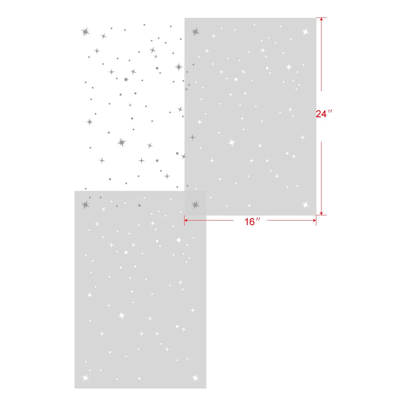 GSS Designs Large Twinkle Stars Stencils 16x24Inch Starlight Star Pattern Nursery Wall Stencils Starry Sky Stencils for Walls Wallpaper Stencil Twinkle Stars 16" x 24"