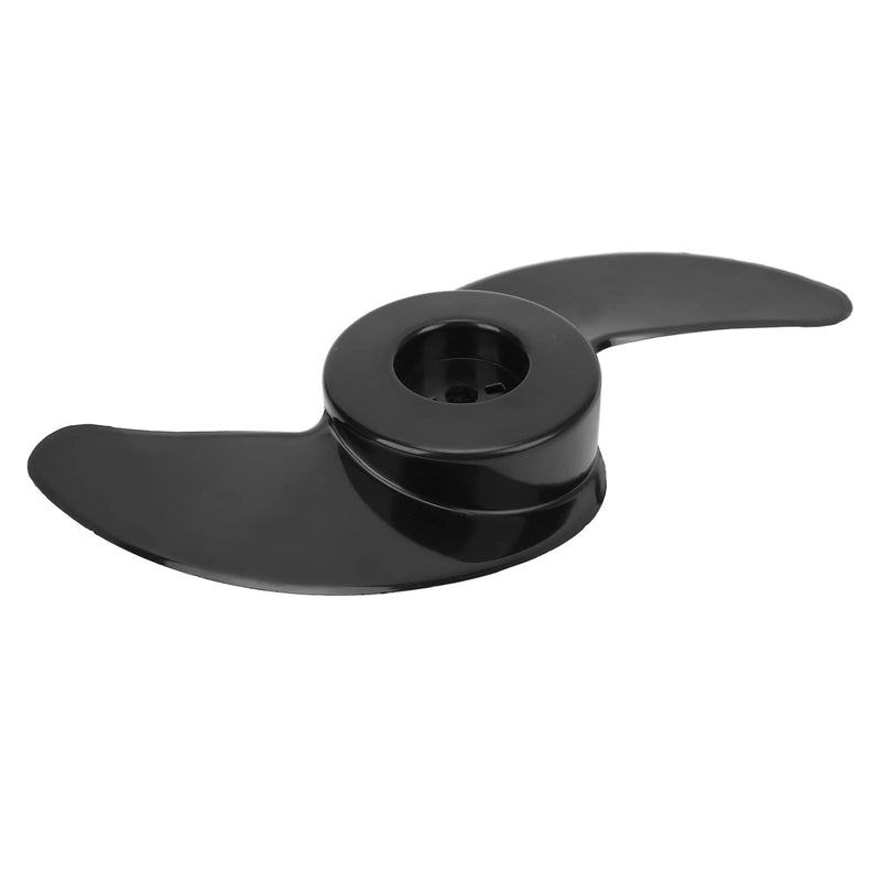 2 Blade Plastic Outboard Propeller Kit - Electric Trolling Motor Parts for 50lb-88lb Outboards, 12V-24V Motors, Black