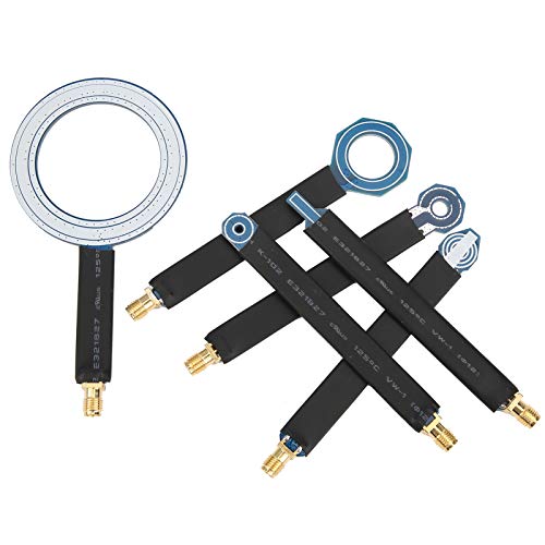6Pcs PCB Near‑Field Magnetic Field Probe, EMC EMI Near Field Probes Set with Storage Box, SMA Female Conduction Radiation Antenna for Locate and Identify Potential Sources of