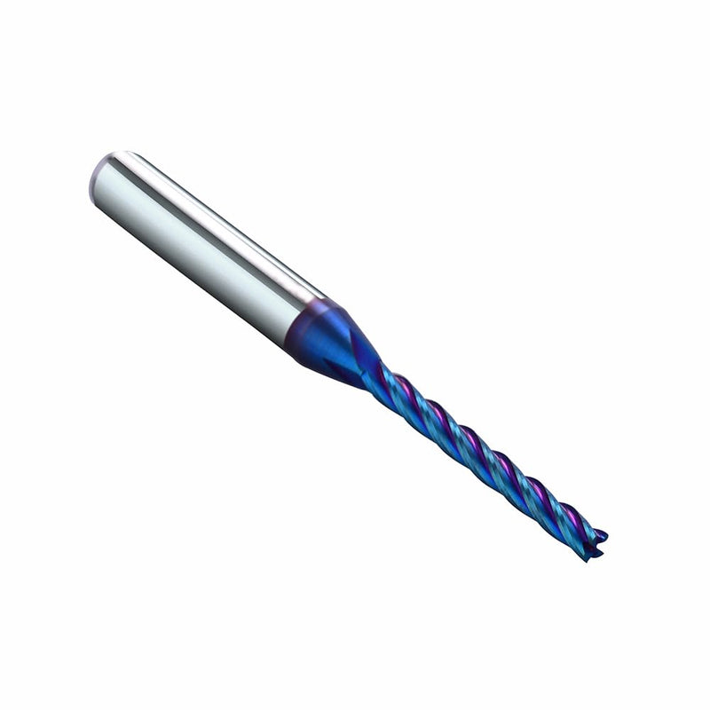 NACO Coating Up Cut Spiral CNC Router Bit 1/4 inch Shank 1/8 inch Cutting Diameter End Mill for Wood Cutting Carving Size 1/8x1-1/4x 2-1/2" (UPCUT, 2) UPCUT