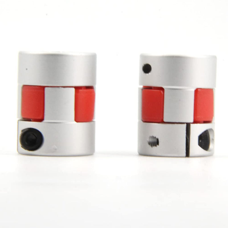 5mm to 8mm Bore Aluminium Plum Flexible Shaft Coupling Servo Stepper MotorJaw D20xL25 Connector Flexible Shaft Couplers for 3D Printer/CNC Machine/DIY Encoder, 2pcs/Pack (5mmx8mm) 5mmx8mm