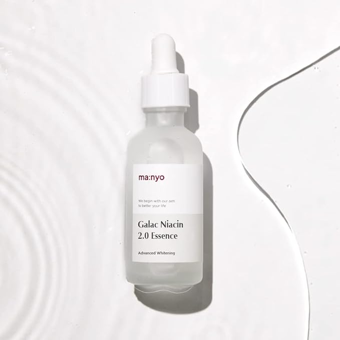 Manyo Factory Galac Niacin 2.0 Essence, 1.7 fl oz (50 ml), 93.69% Galactomyces, Double the Skin Tone-Up Ingredients - NewNest Australia