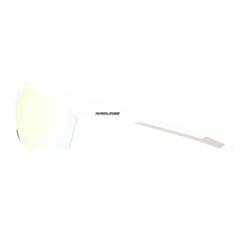 Rawlings Strike Ready Shield Sport Sunglasses 68mm Shiny White and Orange