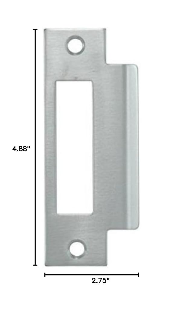 4-7/8" Zinc Plated Strike Plate (Large Hole) 1 Pack