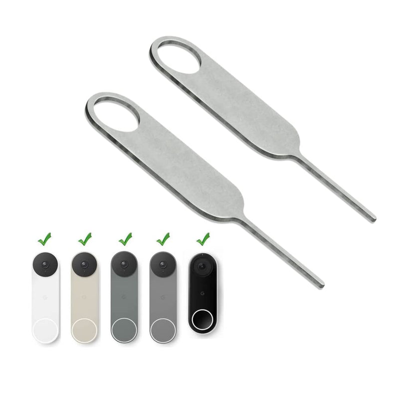Nest Video Doorbell Security Pin Key,Release Removal Tool,Dismantle Doorbell Battery and Mount Replacement,Compatible with Nest Doorbell Camera,EUFY Chime and Alro Vedio Doorbell,2 Pack