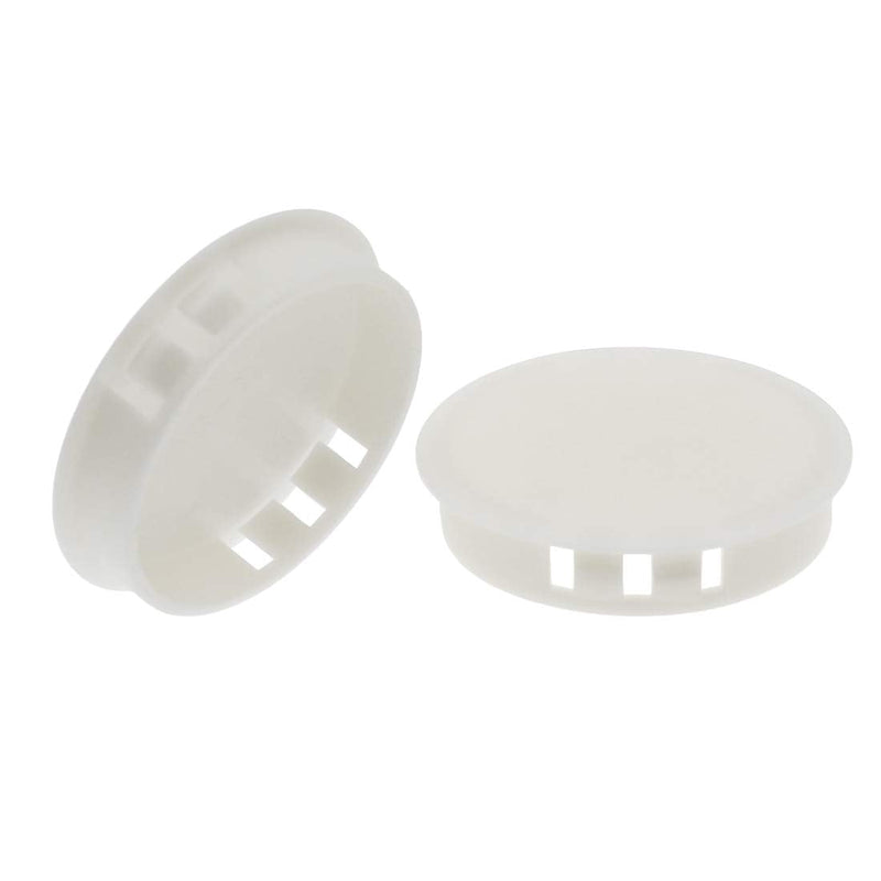 30PCS 50mm/2" White Hole Plugs Plastic Flush Type Hole Plugs Snap in Locking Hole Tube, Furniture Fencing Post Pipe Insert End Caps (White) 50mm/2"